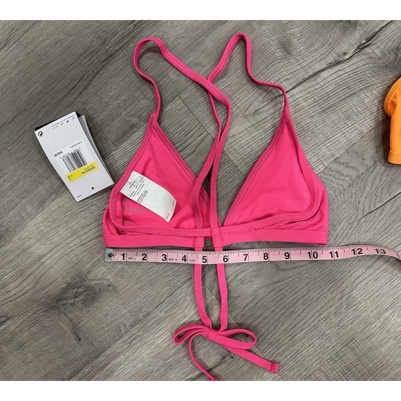 (2) Women's Nike HYDRASTRONG Bikini Tops Pink Orange Size Small NWT - Picture 5 of 10